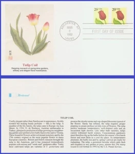 USA5 #2526 Pl #2222 U/A Fleetwood FDC PNC2 Flower - Bild 1 von 1