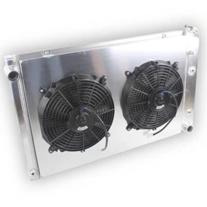 3Row Radiator Shroud Fan for 81-86 Chevy C10 C20 C30 K10 K20 /81-91 Blazer Jimmy - Foto 1 di 12