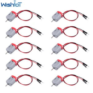 10Pcs 3V-5V Micro Type 130 Miniature DC Motor for Arduino Hobby Projects DIY Car - Picture 1 of 4