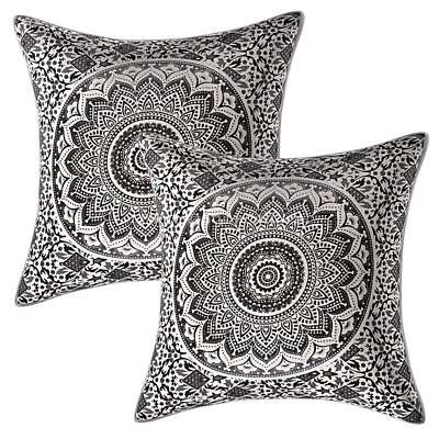 Mandala Cushion Cover Ombre Boho Bohemian Sofa Car Pillow Cases For Home Decor - Image 1 of 4