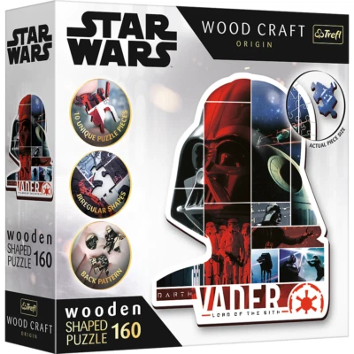 Rompecabezas de madera Trefl Wood Craft 160 piezas - Star Wars - Darth Vader Foto 1 de 4
