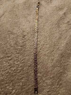 Gold plated Gold Nugget Bracelet - 7.5 inches - Image 1 of 2