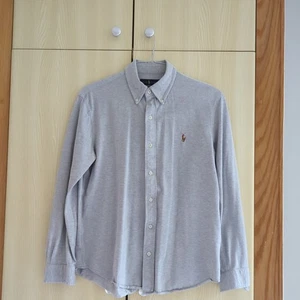 Ralph Lauren Slim Fit knit Oxford cotton shirt Mens L Jersey/polo material - Picture 1 of 9