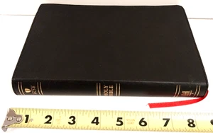 HCSB ultradünne Mittelsäulen Referenzbibel schwarz gebundenes Leder roter Buchstabe - Bild 1 von 11