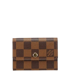 LOUIS VUITTON Damier Portonet plat Coin case N61930 Women 【Used】 - Picture 1 of 7