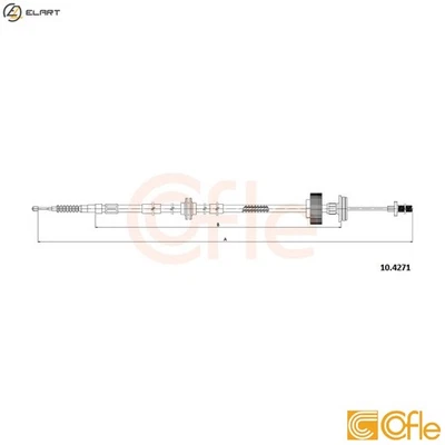 CABLE PULL PARKING BRAKE 10.4271 FOR BMW X5/SAV/F15/F85/E70 X6/SAC/E71/E72 4cyl - Image 1 of 4