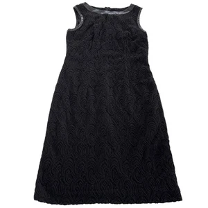 Adrianna Papell Dress Womens 10 Sleeveless Sheath Textured Lined Elegant Formal - Picture 1 of 6