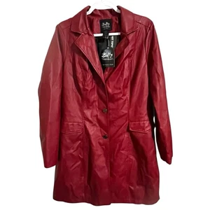 Buffy the Vampire Slayer Junior's Trench Coat, Dark Red, Size XL, Cosplay, READ - Picture 1 of 16