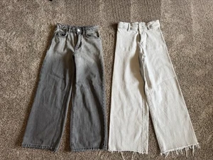 Zara Girls Lot Of Two Wide Leg Jeans size 10 - Picture 1 of 12