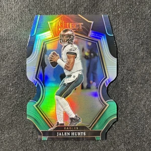 2022 Panini Select - Premier Level Jalen Hurts #179 Black & Green Prizm Die-Cut - Picture 1 of 3