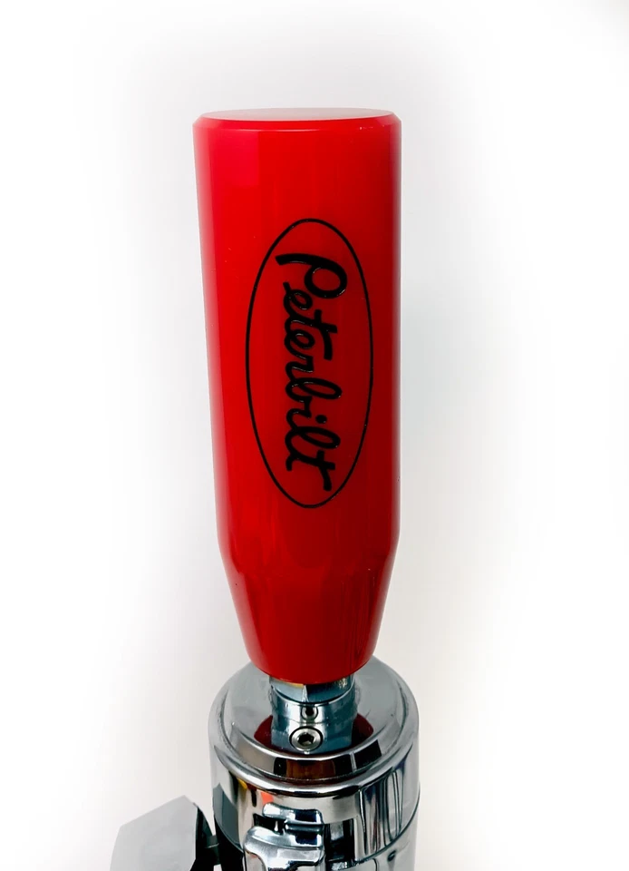 Perilla de cambio recta Peterbilt roja semi camión pata de gato Foto 1 de 1