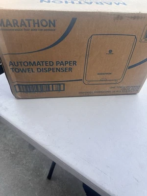 Marathon Automated Paper Towel Dispenser, Black, Up to 700' of Paper Towels - Image 1 of 3