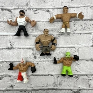 WWE RUMBLERS Lot Of Mini Wrestlers Wrestling Figures MATTEL Cena Mysterio - Picture 1 of 1