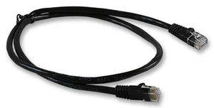 Cable De Parche, CAT5E, UTP, Negro, 2M, Ensambles De Cables Ethernet | 2961-2BK - Bild 1 von 2