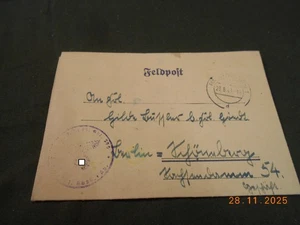 Feldpostbrief Panzer Ersatz Abteilung 500 Tiger Paderborn 1943 - Picture 1 of 3