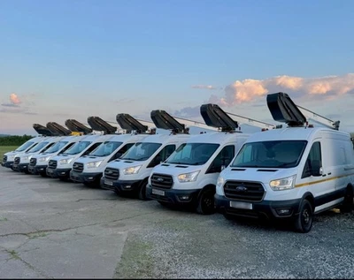 FORD TRANSIT MEWP ACCESS PLATFORM VAN MOUNTED CHERRY PICKER HIRE - Image 1 of 4