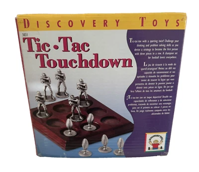 Discovery Toys Tic-Tac Touchdown Game - Fun Football Theme Game of Tic-Tac-Toe - Image 1 of 4