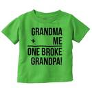 Funny Grandma Grandpa Spoiled Shower Gift Toddler Boy Girl Youth T Shirt Tee