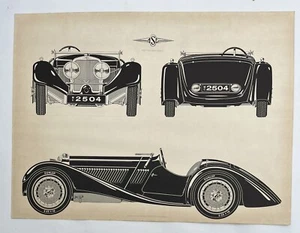 Matrícula Squire 1935 1 1/5 Litros 1500 Inglaterra MC 2504 impresa en 1969 - Imagen 1 de 4