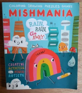 NEU Little Bee "Regen, Regen, geh weg!" MISHMANIA Malvorlagen Zeichnung Puzzles Buch - Bild 1 von 7