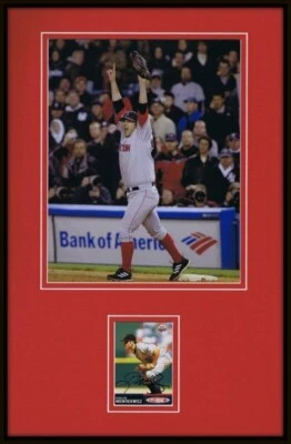 Doug Mientkiewicz Signed Framed 11x17 Photo Display Red Sox World Series - Image 1 of 2