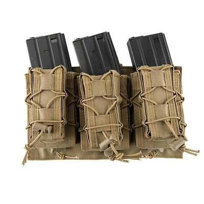 The Mercenary Company MOLLE 223 308 Pistol + Rifle Magazine Triple Pouch Placard