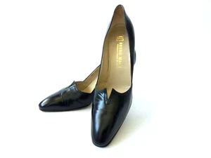 Bruno Magli Mujer Zapatos Cuero Negro 3.5" Tacones Talla 9 N - Imagen 1 de 15