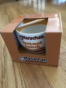 NEW Maruchan Ramen Noodle Bowl & Chopsticks Set Microwave Safe Ramen Bowl - Picture 1 of 3