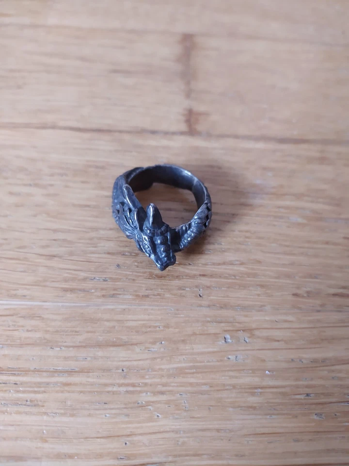 ANELLO SERPENTE METALLO ORIGINALE USATO - Immagine 1 di 1