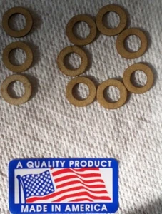 10pcs Lawn Mower Float Bowl Nut Gasket Fits Many Briggs Carb 5/16 Jet Screw USA - Picture 1 of 7