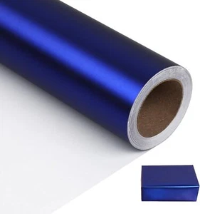 Matte Metal Blue Wrapping Paper, Solid Color Paper,Gift Wrapping Paper,Perfec... - Picture 1 of 3