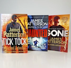 Tick Tock, Haunted, Gone James Patterson - Detective Michael Bennett book Bundle - Picture 1 of 16