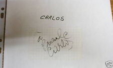 Autographe/Dédicace de Carlos