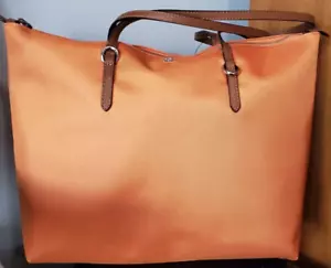 Bolsos de Mano para Mujer LAUREN Ralph Lauren Nylon Transición Mediana Bolso Br Naranja Óxido - Imagen 1 de 2