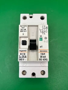 Legrand 820003 25A 30mA RCCB RCD - Picture 1 of 4