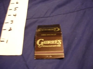 Gabriels, Restaurant And Club, The Summit Hotel, Dallas Matchbook Unstruck - Picture 1 of 3