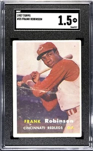 1957 Topps #35 Frank Robinson RC SGC 1.5 Cincinnati Reds Baseball Card (6937) - Picture 1 of 2