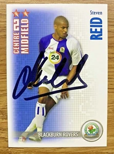SIGNED 06/07 SHOOT OUT CARD - STEVEN REID - BLACKBURN ROVERS - Picture 1 of 1