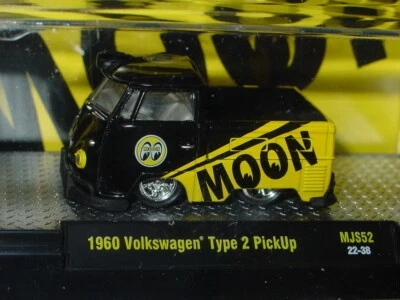 M2 MACHINES 1960 VW VOLKSWAGEN MOONEYES TYPE 2 PICKUP TRUCK -Black/Yellow MIP - Image 1 of 2