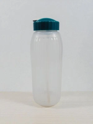 Rubbermaid 32 onças garrafa de água com nervuras verde branco tampa de palha flip top - Imagem 1 de 4