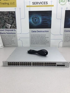 Meraki MS220-48FP-HW 48 Port Rack Mountable PoE Switch - Picture 1 of 7