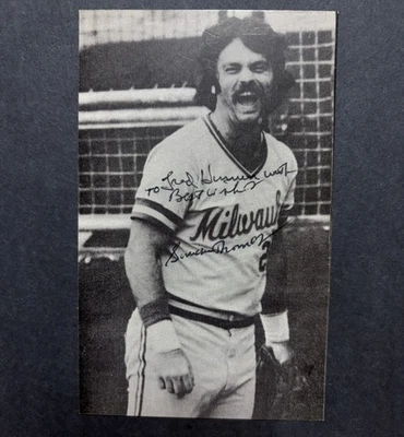 Gorman Thomas Signed Postcard Seattle Mariners MLB Baseball - Image 1 of 3