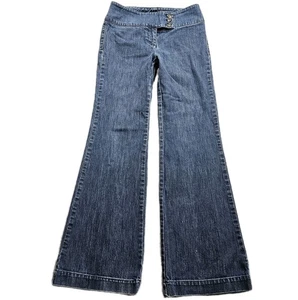 NY & Co. Battery Park Schlagjeans Damen 4 blau Mid Rise Stretch Matrosenhose - Bild 1 von 20