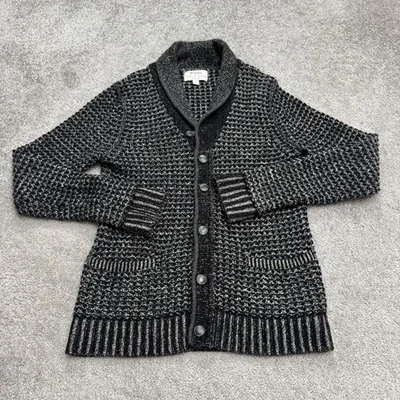 Cárdigan suéter Rag & Bone x Neiman Marcus para mujer pequeño negro gris mezcla de lana Foto 1 de 4