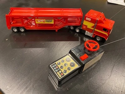 VTG 1981 Hot Wheels R/C Remote Control Hauler Semi Truck Mattel 5051 WORKS - Image 1 of 4