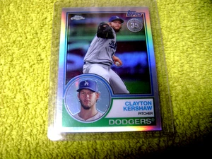 2018 Topps Chrome - 1983 Topps Refractor #83T-24 Clayton Kershaw ⚾ LOOK - Picture 1 of 3