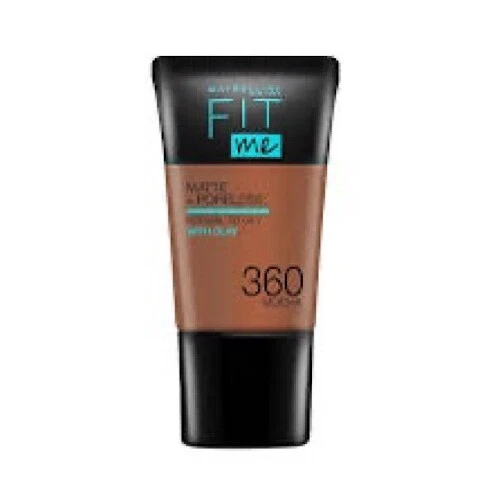 Maybelline Fit Me Foundation Matte & Poreless With Clay, 18ml -MOCHA 360 sealed - Image 1 of 1