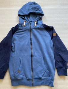 Jungen Strickjacke mit Kapuze Blau - Bild 1 von 8
