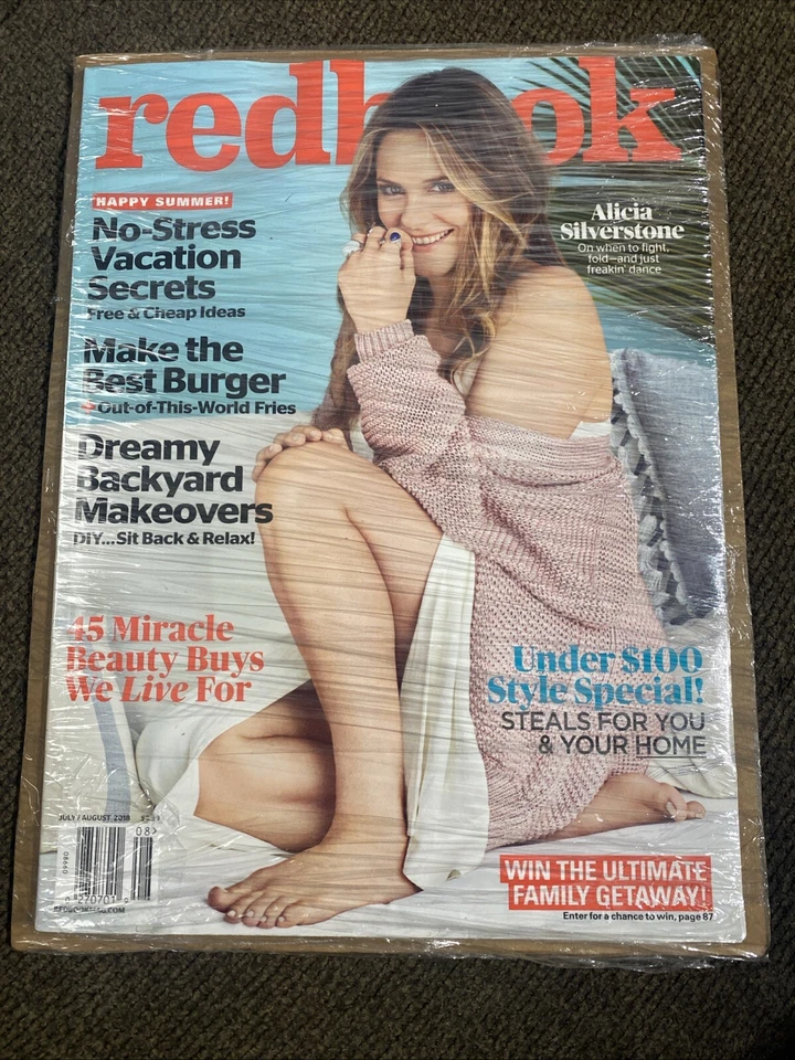 2018 JULY/AUGUST REDBOOK MAGAZINE - ALICIA SILVERSTONE COVER  - Image 1 of 1