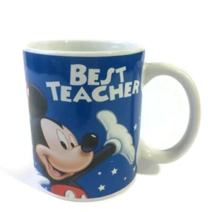 Disney Mickey Mouse And Friends Best Teacher Coffee Cup Mug 4" Gift Jerry Leigh - Picture 1 of 6